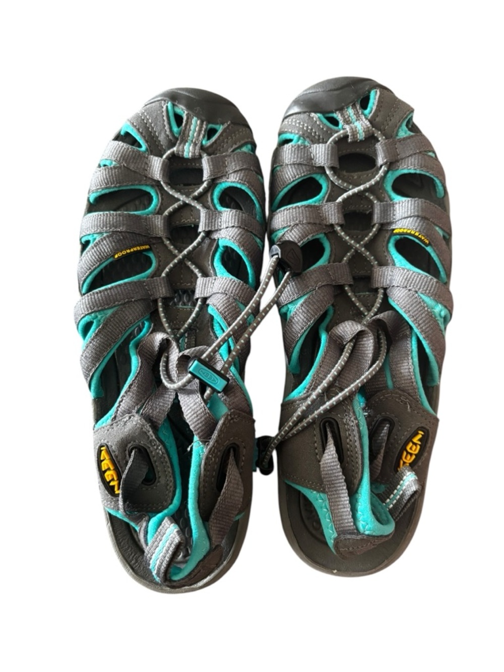 KEEN Whisper Hiking Waterproof Sport Closed Toe Sandals Teal Womens Size 6.5 - Picture 3 of 5
